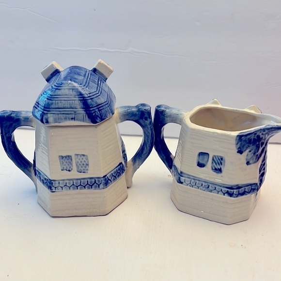 Vintage MIJ Danish Windmill Sugar and creamer Made in Japan - Picture 4 of 11